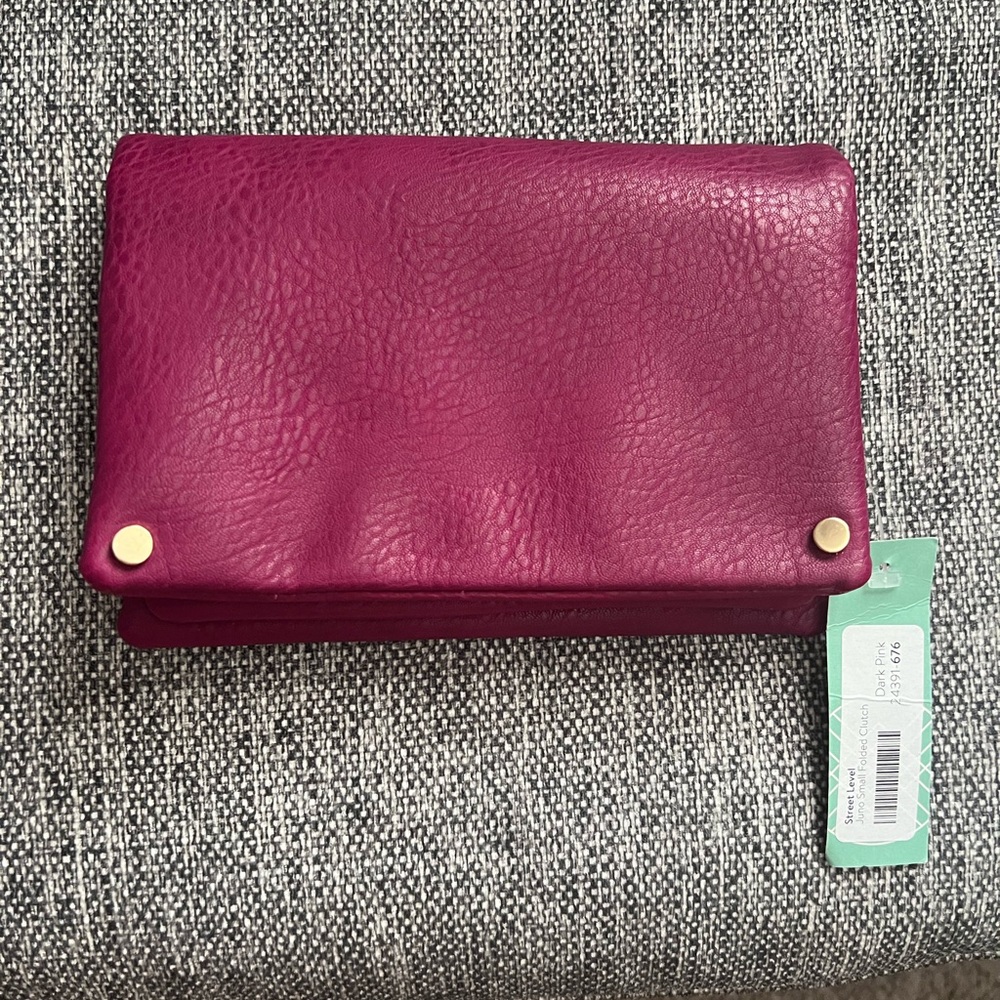 NWT- Street Level Juno small folded clutch